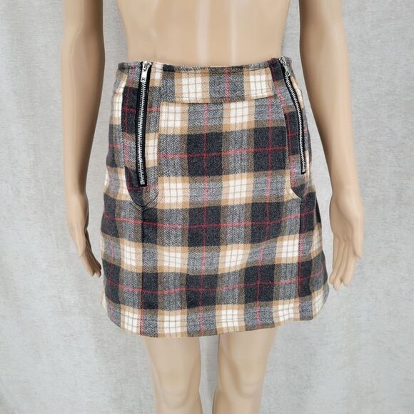 POL Plaid Mini Skirt Women's Juniors Large - Picture 1 of 9